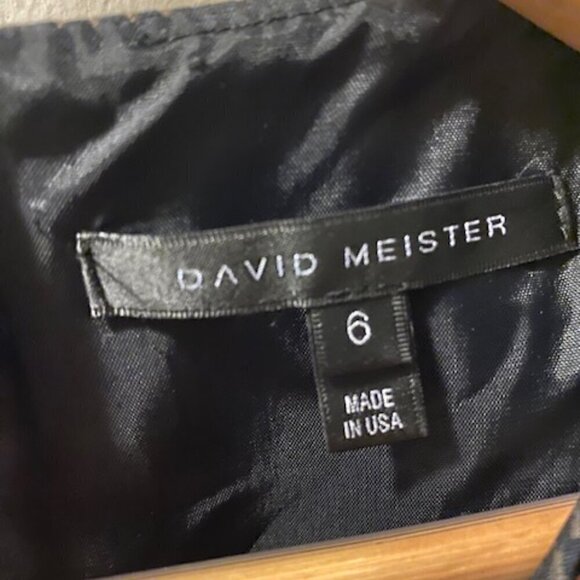 David Meister Diamond Print Sleeveless Dress 6 - Picture 2 of 5